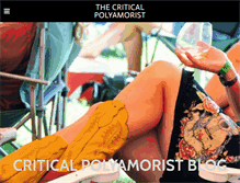 Tablet Screenshot of criticalpolyamorist.com